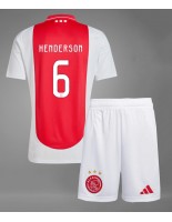 Ajax Jordan Henderson #6 Domácí dres pro děti 2024-25 Krátký Rukáv (+ trenýrky)